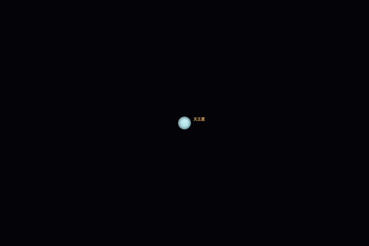 2026年11月18日の天王星を拡大した姿